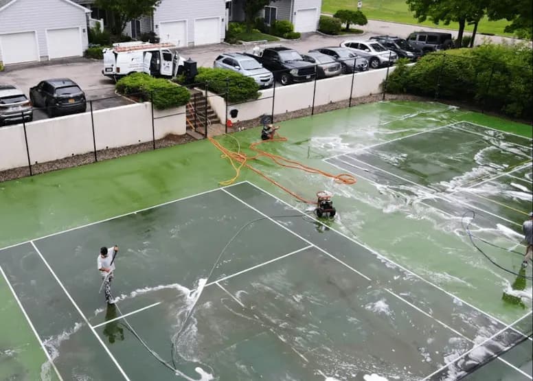 Barberton Power Washing professional cleaning outdoor surfaces at Barberton property